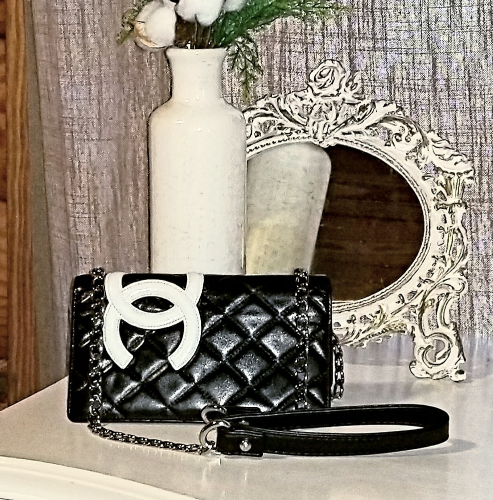 SOLD Chanel Quilted Cambon Wallet WOC